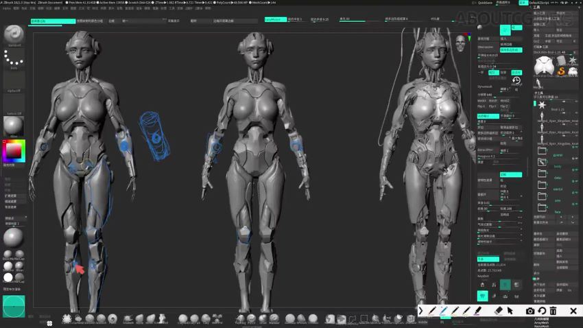 ZBrush硬表面建模技术全流程精讲 网盘分享(1.96G)