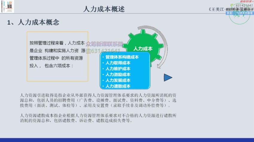 HR财务思维-人力成本预算分析与全面管控18招【完结】 网盘分享(180.13M)