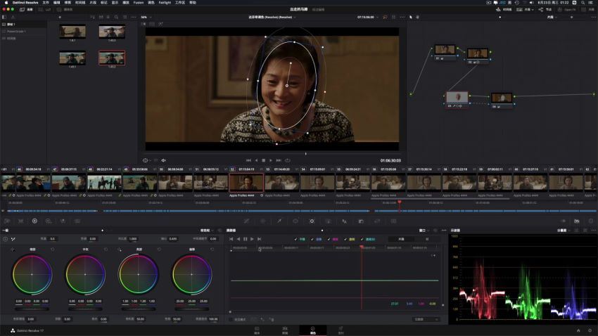 达芬奇调色教学DaVinci Resolve17速成教学大师指南课 网盘分享(1.33G)