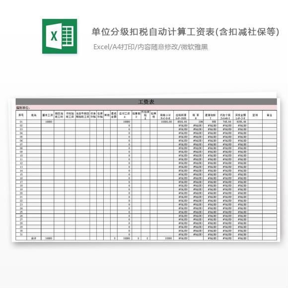 Excel模板合集 网盘分享(207.89M)